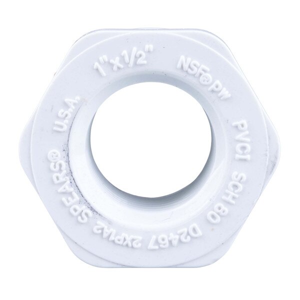 1" MNPT x 1/2" FNPT reducer bushing